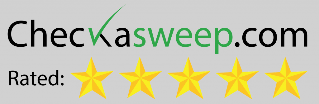 Checkasweep.com Rated 5 Star - Black Text with Transparent Background
